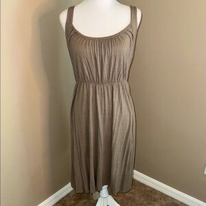 Vintage Michael Stars Taupe Sleeveless Midi Dress